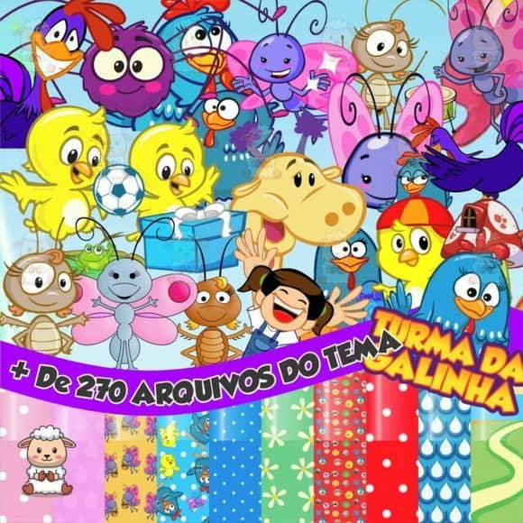 Kit Digital Turma Da Galinha Pintadinha 01 Png