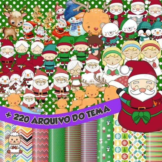 Prévia de Kit Digital Natal 01 Png