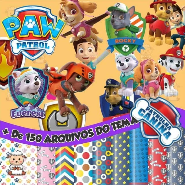 Prévia de Kit Digital Patrulha Canina 01 Png