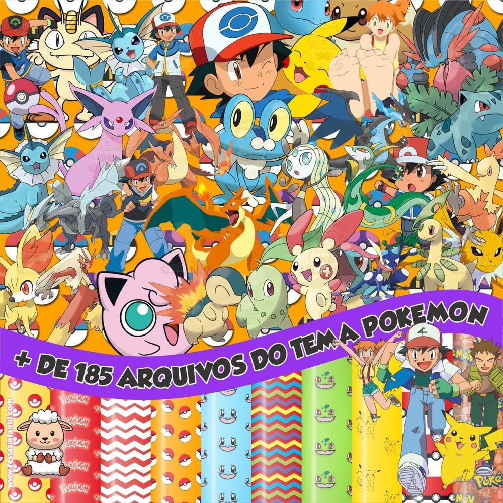 Prévia de Kit Digital Pokemon 03 Png