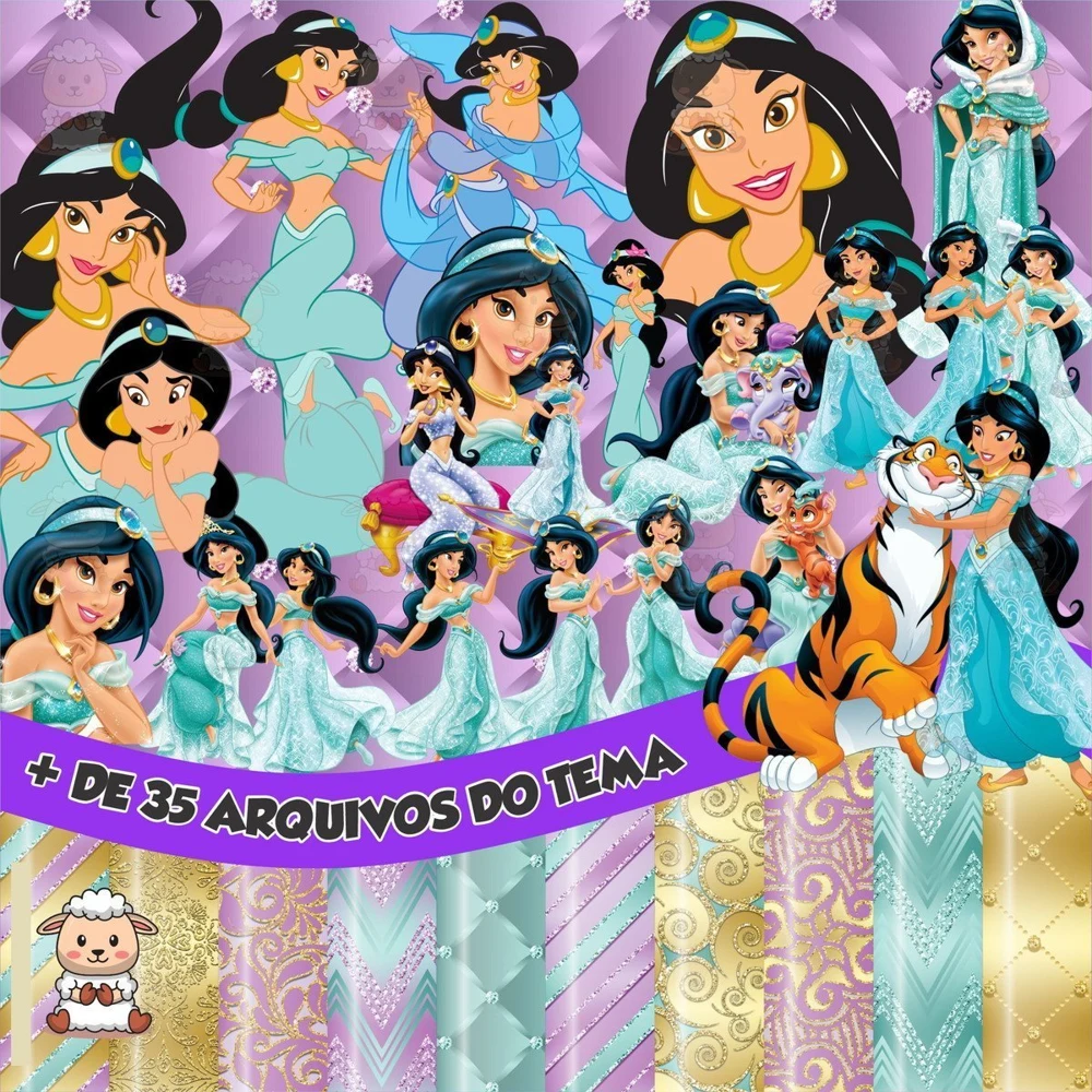 Prévia de Kit Digital Princesa Jasmine 01 Png