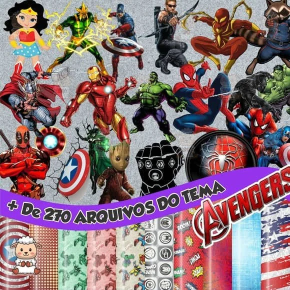 Prévia de Kit Digital Vingadores 01 Png