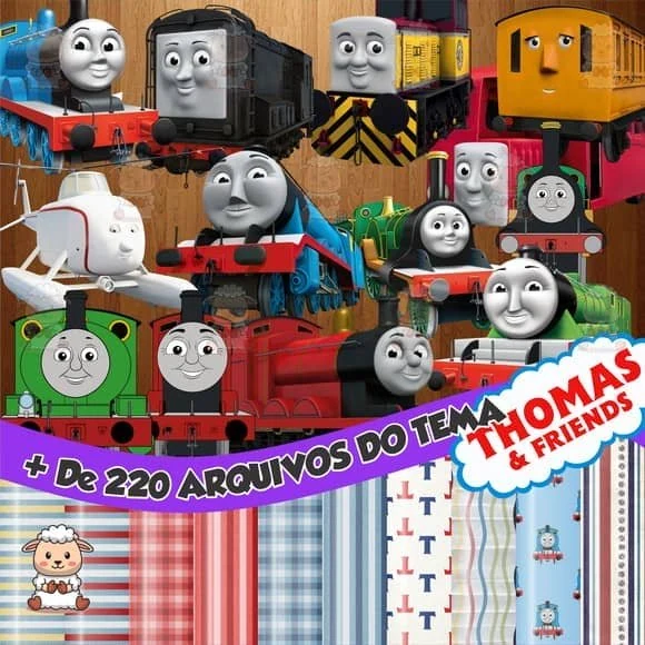Prévia de Kit Digital Thomas e o Seus Amigos 01 Png