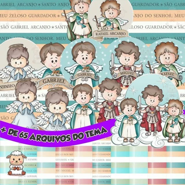Prévia de Kit Digital Os 3 Arcanjos Do Senhor 01 Png