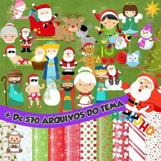 Prévia de Kit Digital Natal 02 Png