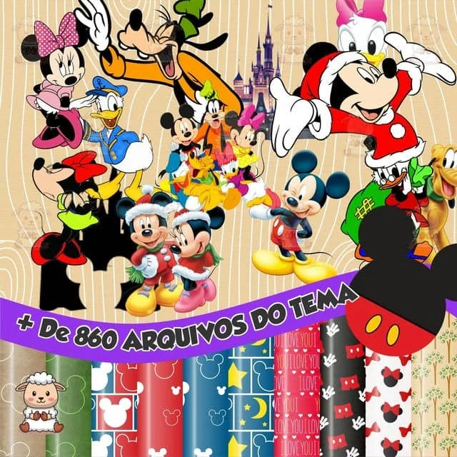 Prévia de Kit Digital Pacotao Mickey e Sua Turma 01 Png