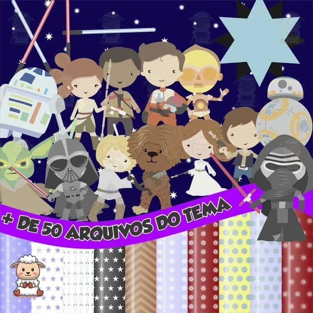 Prévia de Kit Digital Star Wars 01 Png