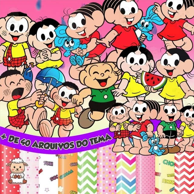Prévia de Kit Digital Turma da Monica 01 Png