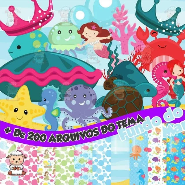 Prévia de Kit Digital Fundo do Mar 02 Png