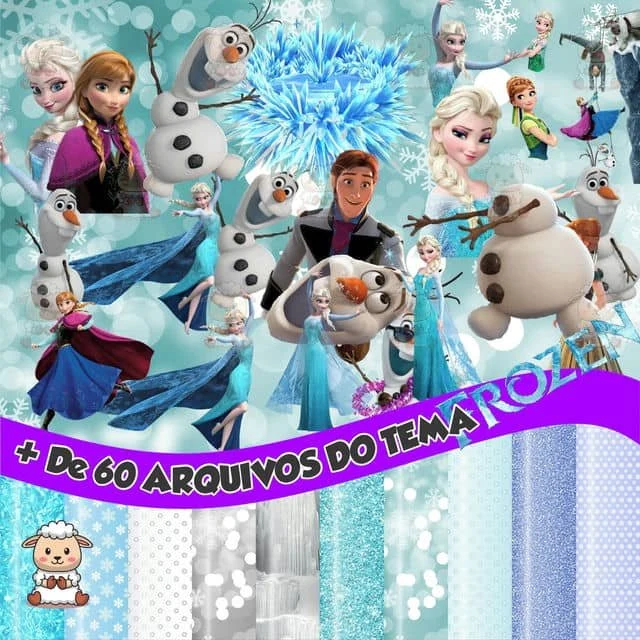 Prévia de Kit Digital Frozen 01 Png