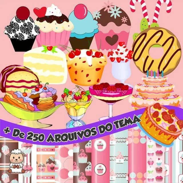 Prévia de Kit Digital Doces 02 Png