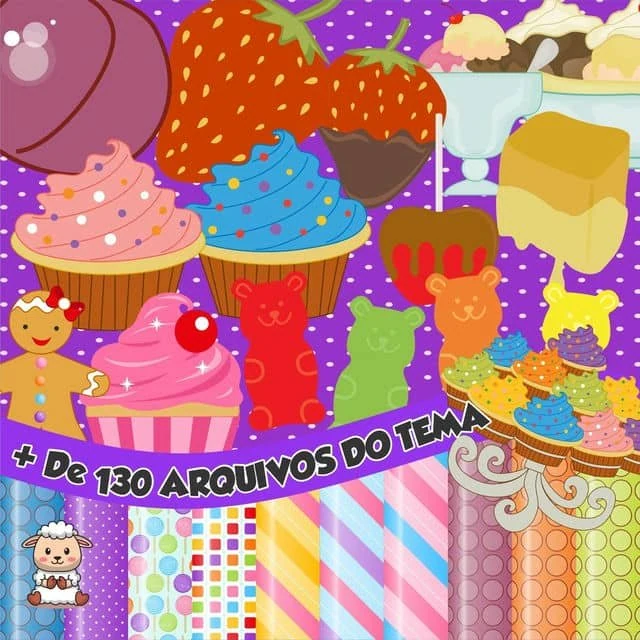Prévia de Kit Digital Doces 03 Png