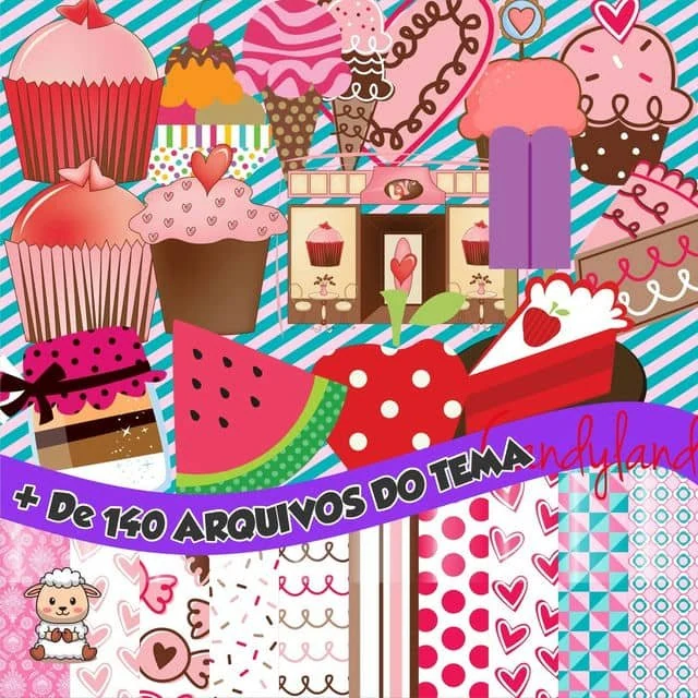 Prévia de Kit Digital Doces 04 Png