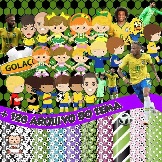 Prévia de Kit Digital Futebol Seleção Brasileira 2022 01 Png