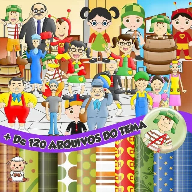 Prévia de Kit Digital Chaves Cute 01 Png