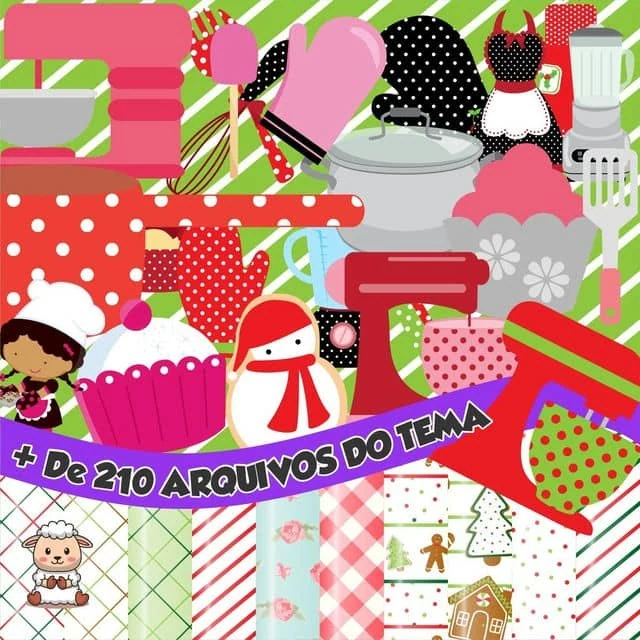 Prévia de Kit Digital Cha de Panela 02 Png