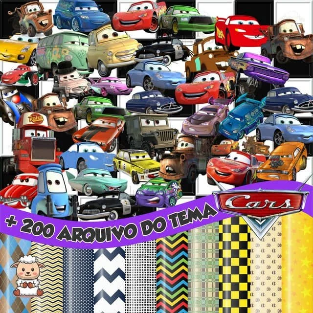 Prévia de Kit Digital Carros da Disney 01 Png