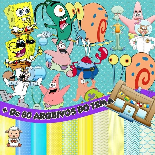 Prévia de Kit Digital Bob Esponja 02 Png