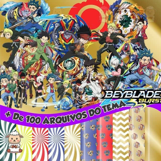 Prévia de Kit Digital Beyblade 01 Png
