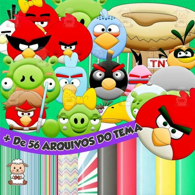 Prévia de Kit Digital Angry Birds 01 Png