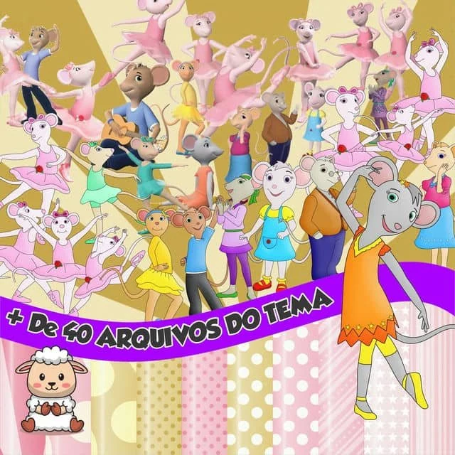 Prévia de Kit Digital Angelina Bailarina 01 Png