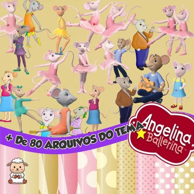 Prévia de Kit Digital Angelina Bailarina 02 Png