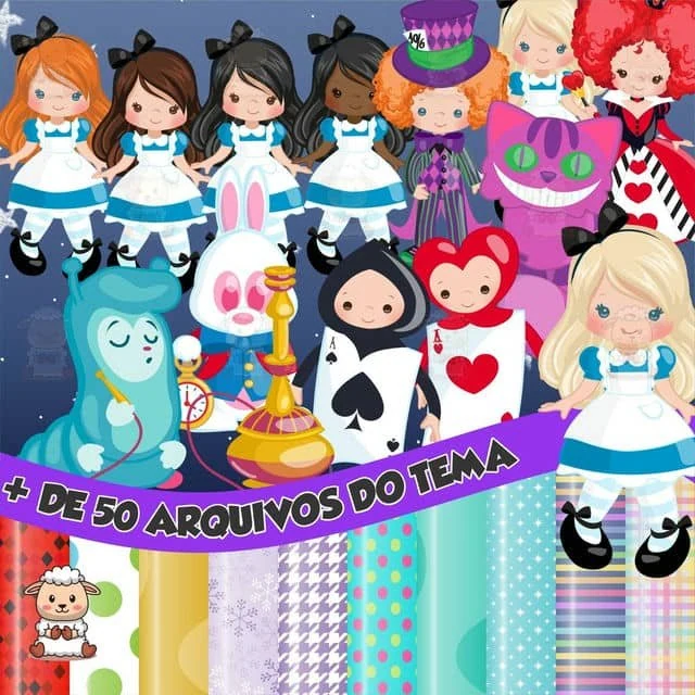 Prévia de Kit Digital Alice no Pais das Maravilhas 02 Png