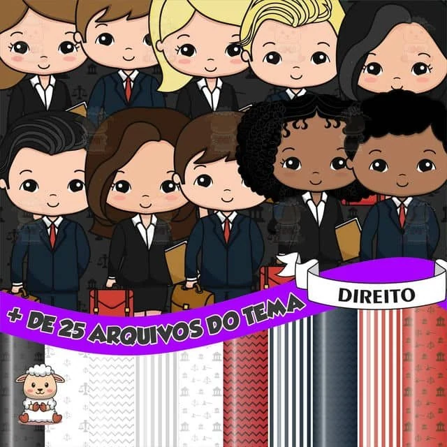 Prévia de Kit Digital Profissão Direito 01 Png