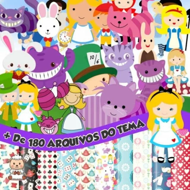 Prévia de Kit Digital Alice Cute 01 Png