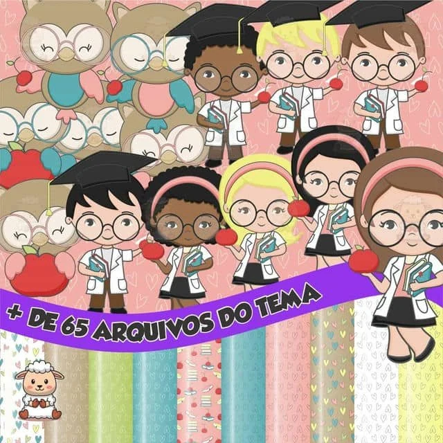 Prévia de Kit Digital Dia Do Professor 01 Png
