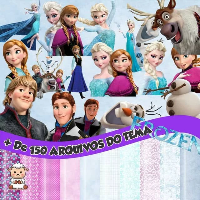 Prévia de Kit Digital Frozen 02 Png