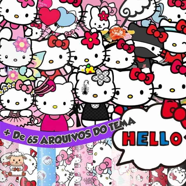 Prévia de Kit Digital Hello Kitty 01 Png