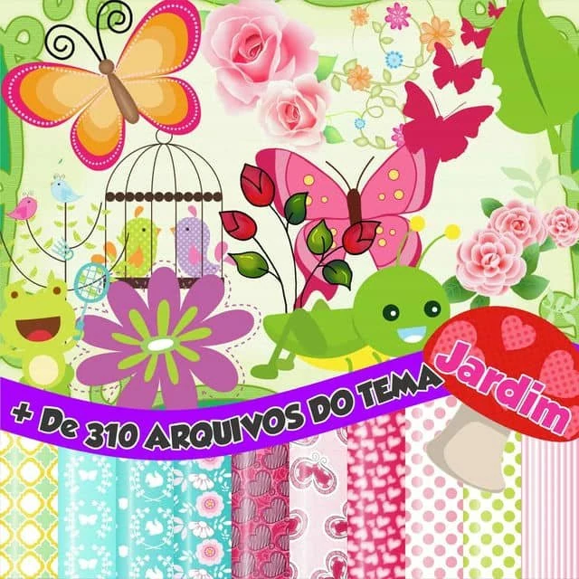 Prévia de Kit Digital Jardim 01 Png