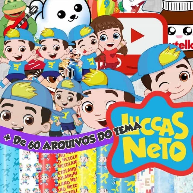 Prévia de Kit Digital Luccas Neto Desenho 01 Png