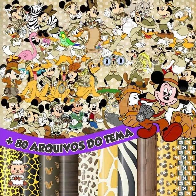 Prévia de Kit Digital Mickey Pirata 01 Png