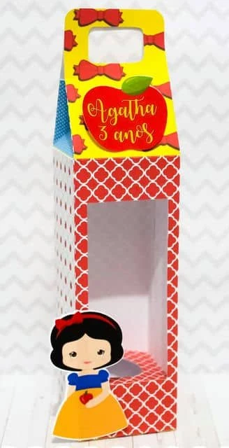 Prévia de Porta Tubete Branca de Neve Cute 01 Silhouette
