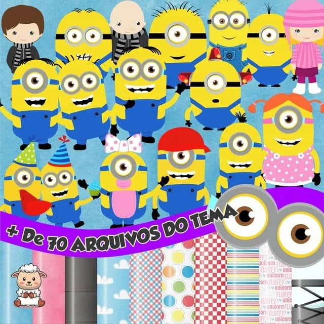 Prévia de Kit Digital Os Minions 01 Png