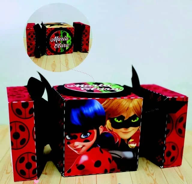 Prévia de Caixa Bala Miraculous ladybug 01 Silhouette
