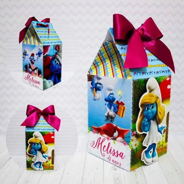 Prévia de Caixa Milk Smurf 01 Silhouette