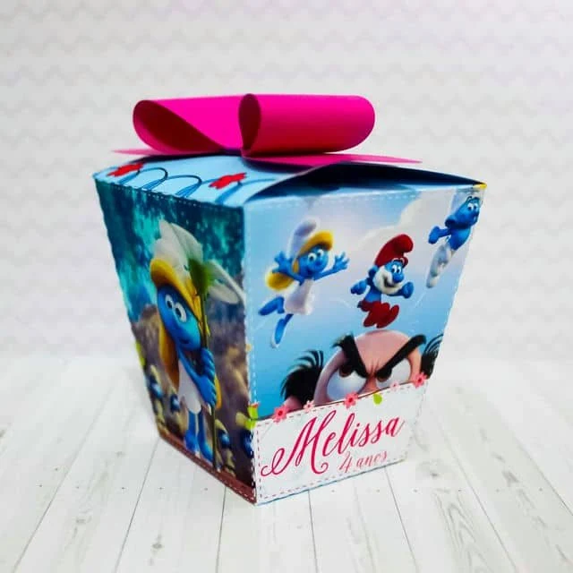 Prévia de Caixa Sushi Smurf 01 Silhouette Corte