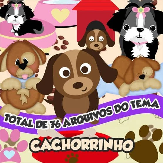 Prévia de Kit Digital Cachorrinho 01 Png