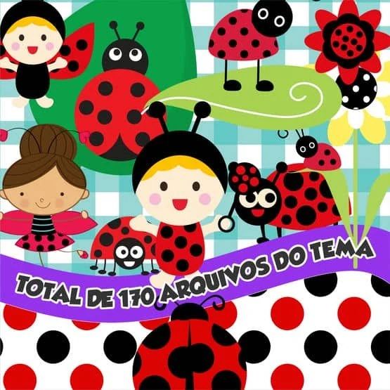Prévia de Kit Digital Joaninha 03 Png