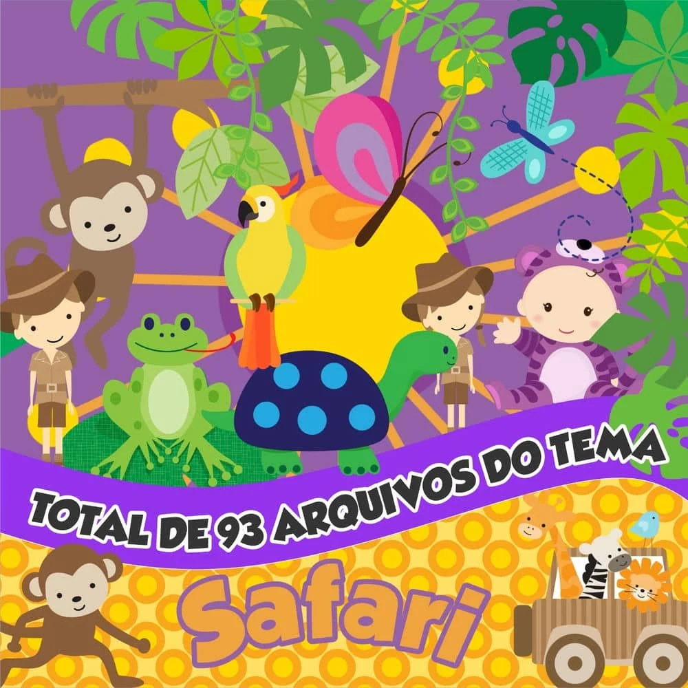 Prévia de kit Digital Safari 05 PNG