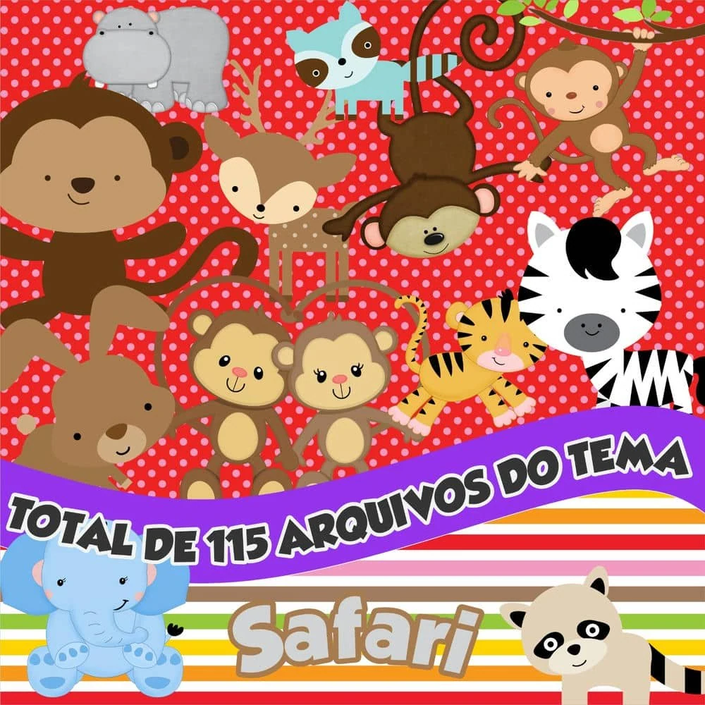 Prévia de kit Digital Safari 06 PNG
