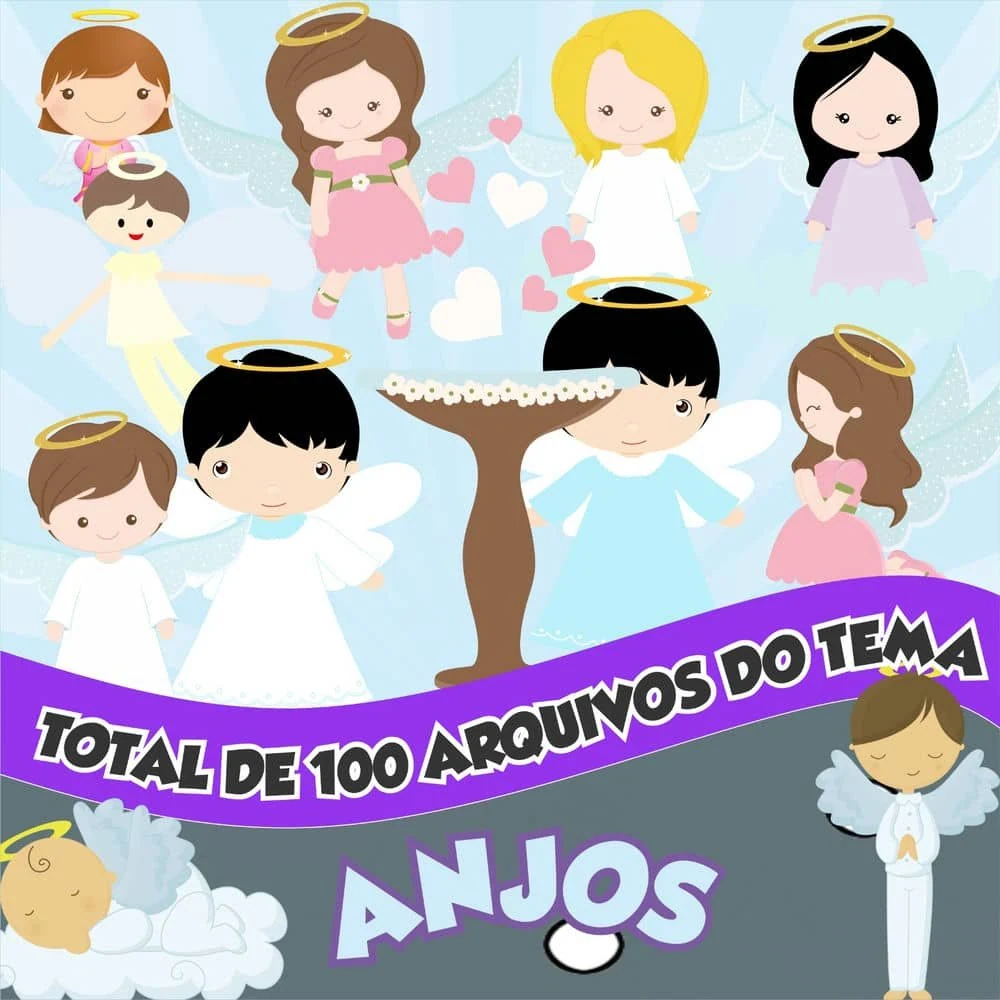 Prévia de kit Digital Anjo 02 PNG