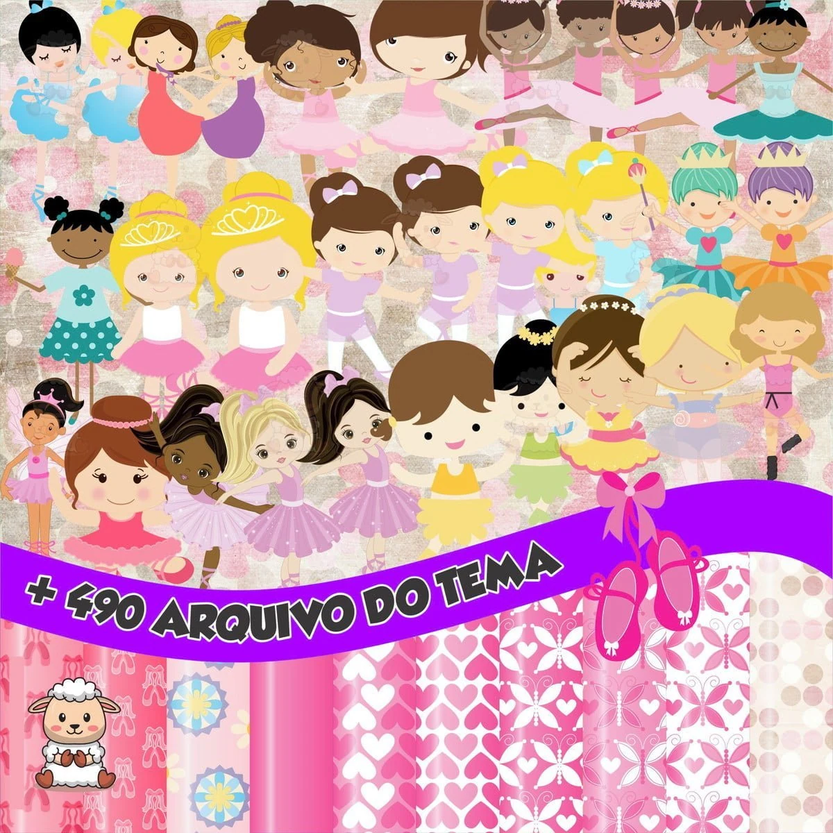 Prévia de Kit Digital Bailarina 01 Png
