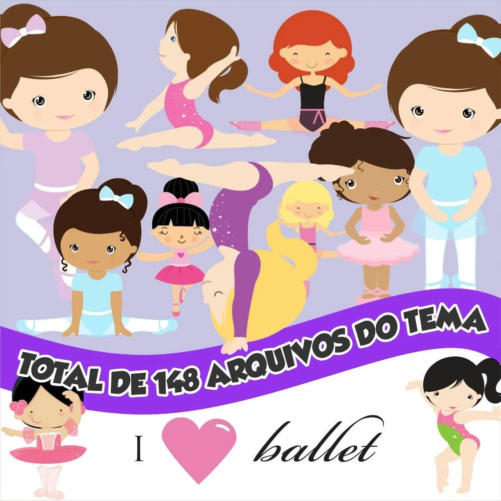 Prévia de Kit Digital Bailarina 04 Png