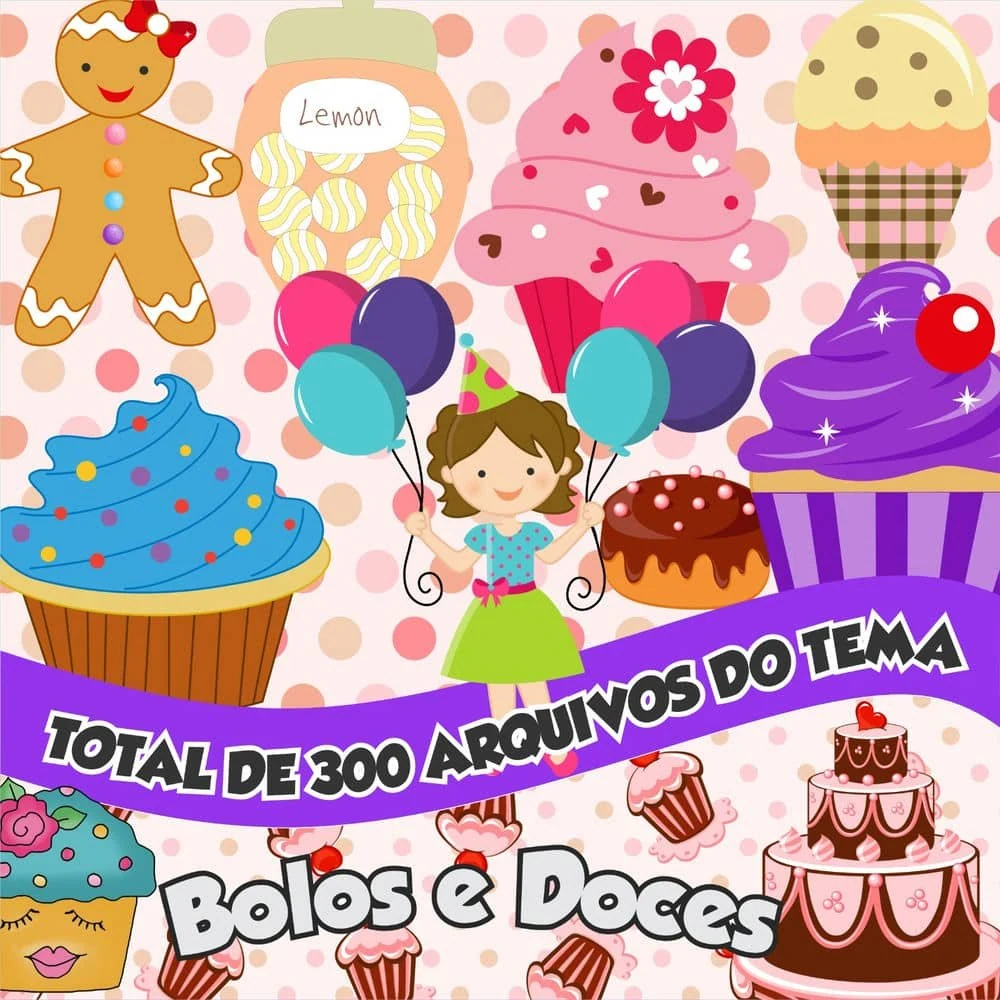 Prévia de Kit Digital Bolos e Doces 01 Png
