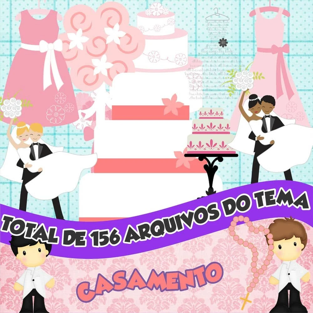 Prévia de Kit Digital Casamento 02 Png