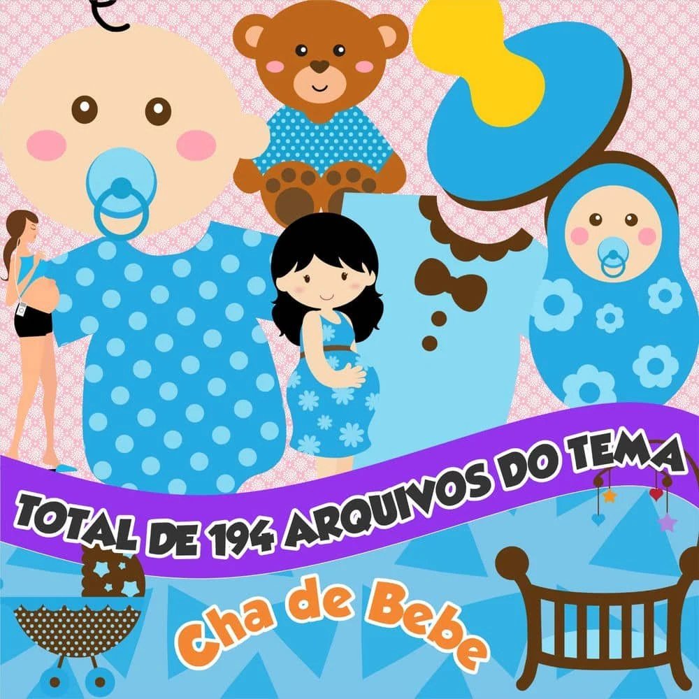 Prévia de Kit Digital Cha de Bebe 01 Png